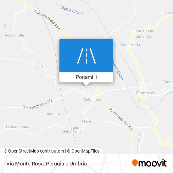 Mappa Via Monte Rosa