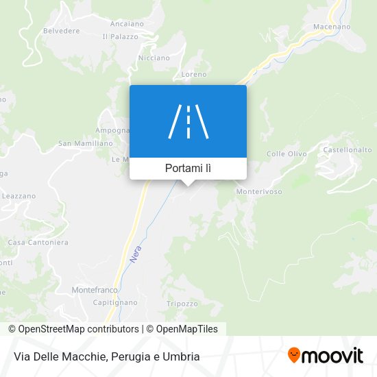 Mappa Via Delle Macchie