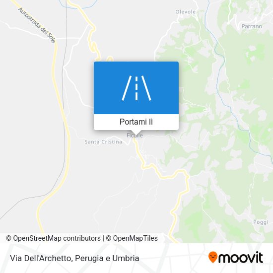Mappa Via Dell'Archetto
