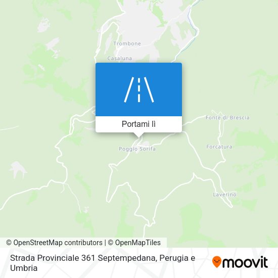 Mappa Strada Provinciale 361 Septempedana