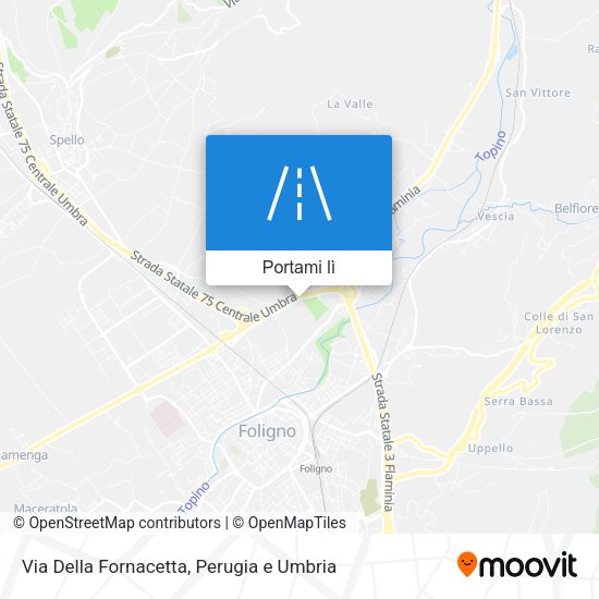 Mappa Via Della Fornacetta