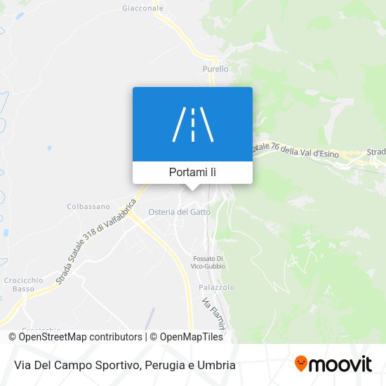 Mappa Via Del Campo Sportivo