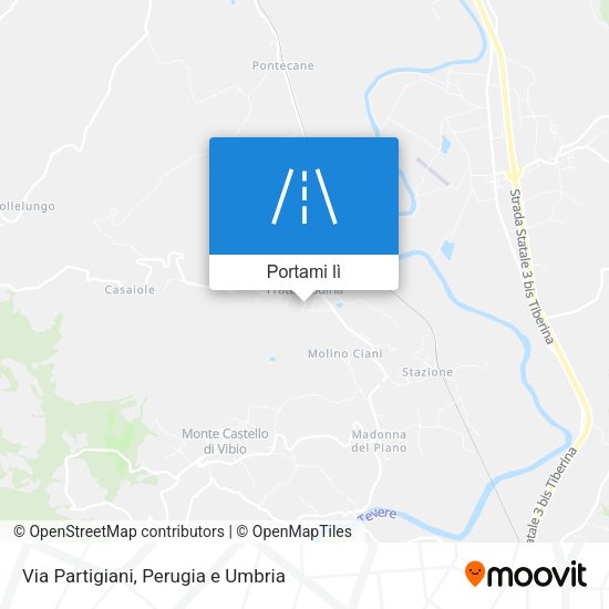 Mappa Via Partigiani