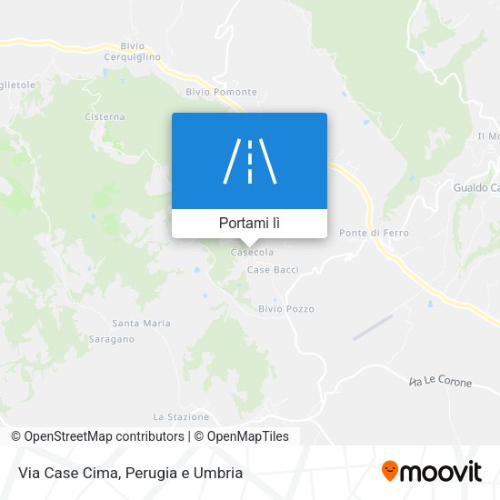 Mappa Via Case Cima