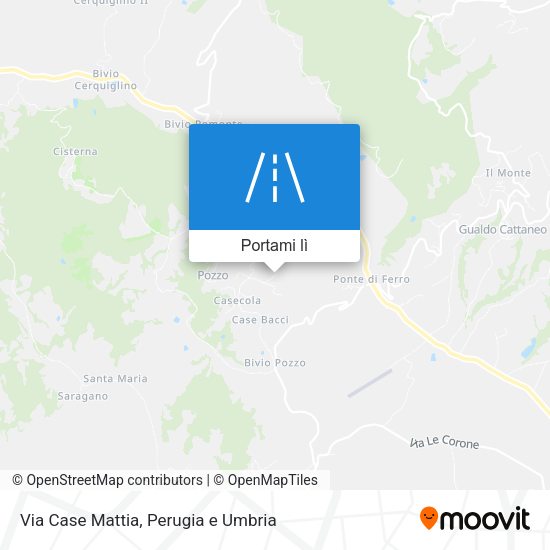Mappa Via Case Mattia