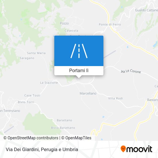 Mappa Via Dei Giardini