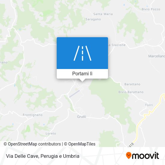 Mappa Via Delle Cave