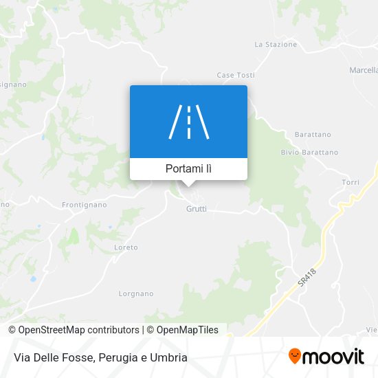 Mappa Via Delle Fosse