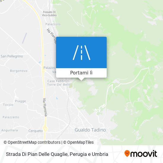 Mappa Strada Di Pian Delle Quaglie