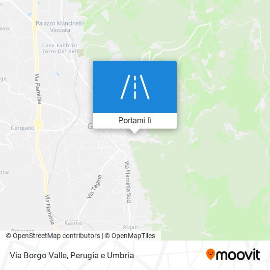 Mappa Via Borgo Valle