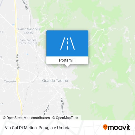 Mappa Via Col Di Metino