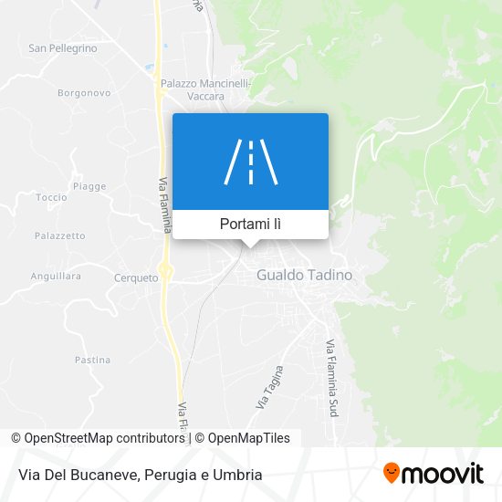 Mappa Via Del Bucaneve