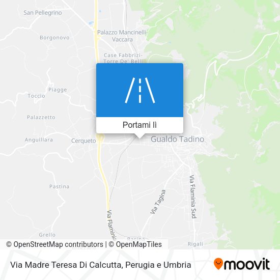 Mappa Via Madre Teresa Di Calcutta