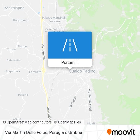 Mappa Via Martiri Delle Foibe