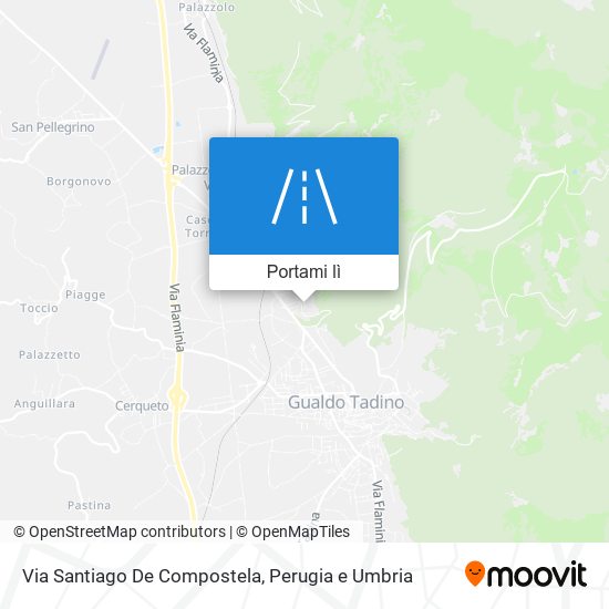 Mappa Via Santiago De Compostela