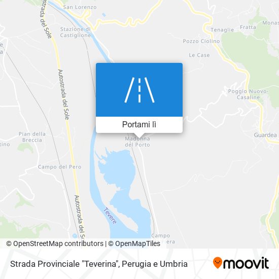 Mappa Strada Provinciale "Teverina"