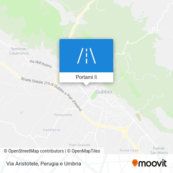 Mappa Via Aristotele