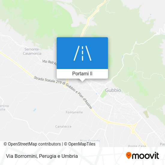Mappa Via Borromini