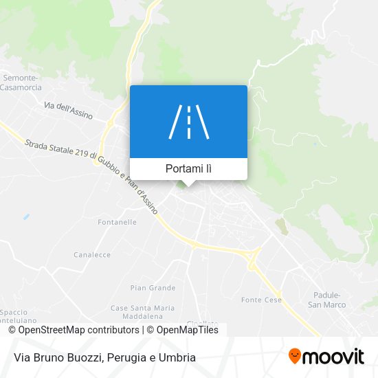 Mappa Via Bruno Buozzi