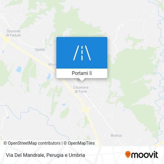 Mappa Via Del Mandrale