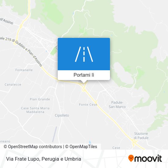 Mappa Via Frate Lupo