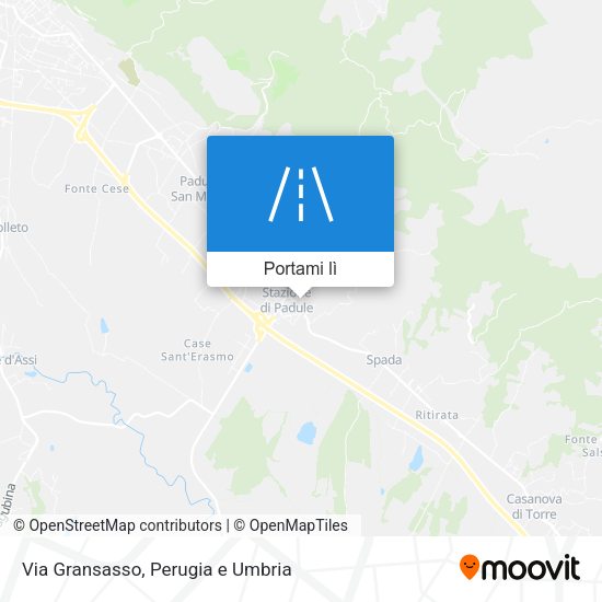 Mappa Via Gransasso