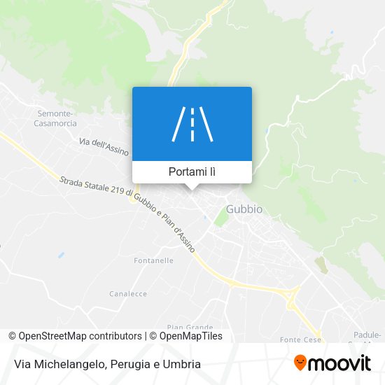 Mappa Via Michelangelo
