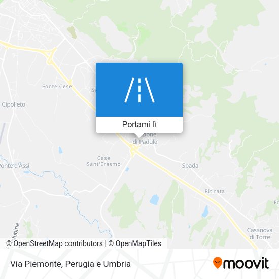 Mappa Via Piemonte