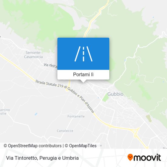 Mappa Via Tintoretto