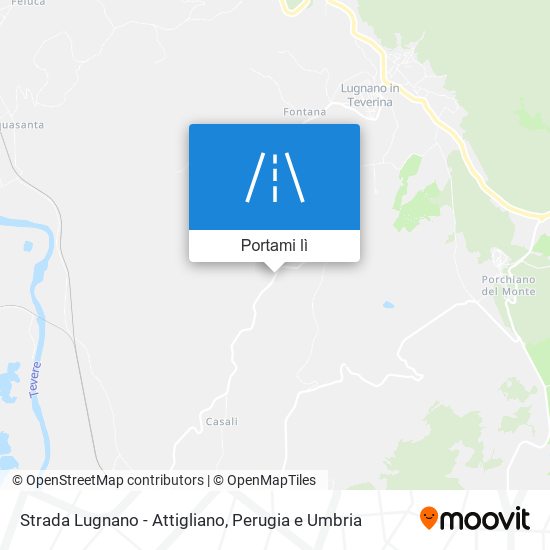 Mappa Strada Lugnano - Attigliano