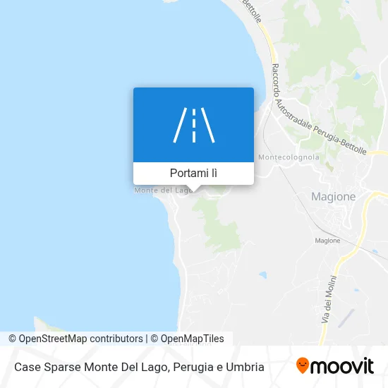 Mappa Case Sparse Monte Del Lago