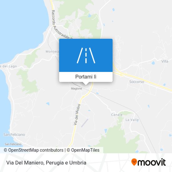 Mappa Via Del Maniero