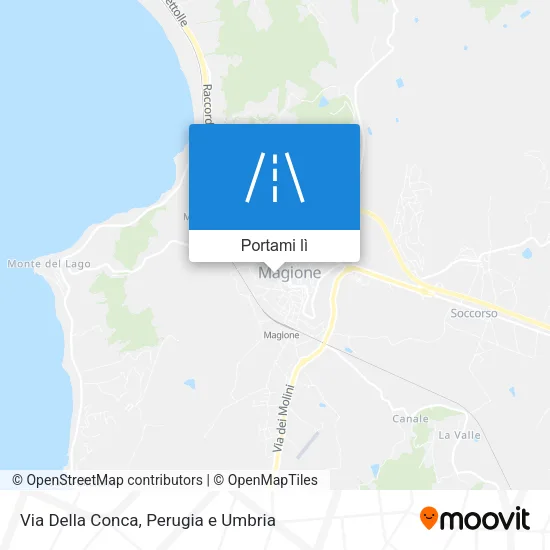 Mappa Via Della Conca
