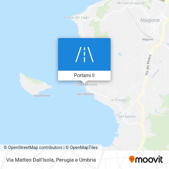 Mappa Via Matteo Dall'Isola
