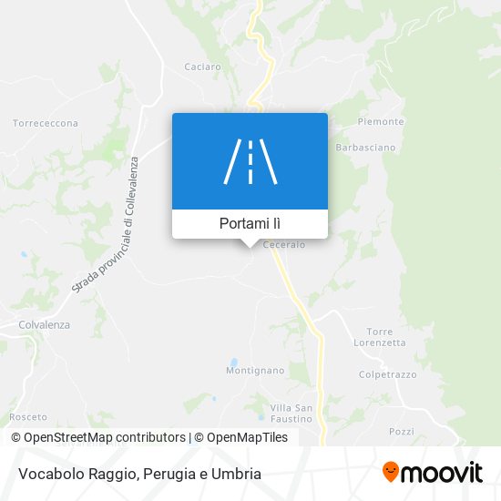 Mappa Vocabolo Raggio