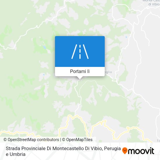 Mappa Strada Provinciale Di Montecastello Di Vibio