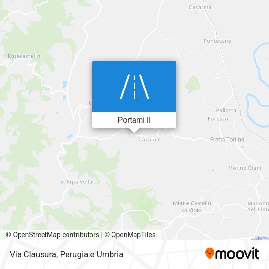 Mappa Via Clausura