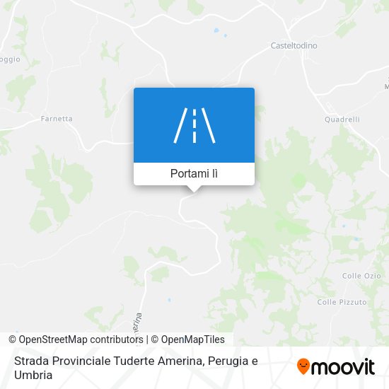 Mappa Strada Provinciale Tuderte Amerina