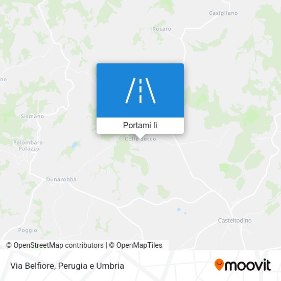 Mappa Via Belfiore