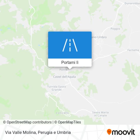 Mappa Via Valle Molina