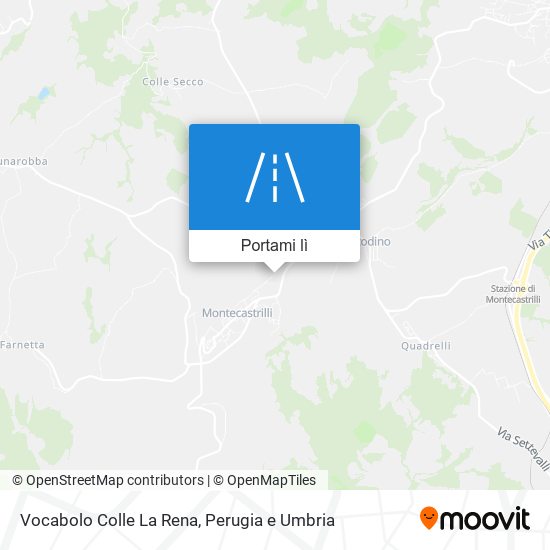 Mappa Vocabolo Colle La Rena