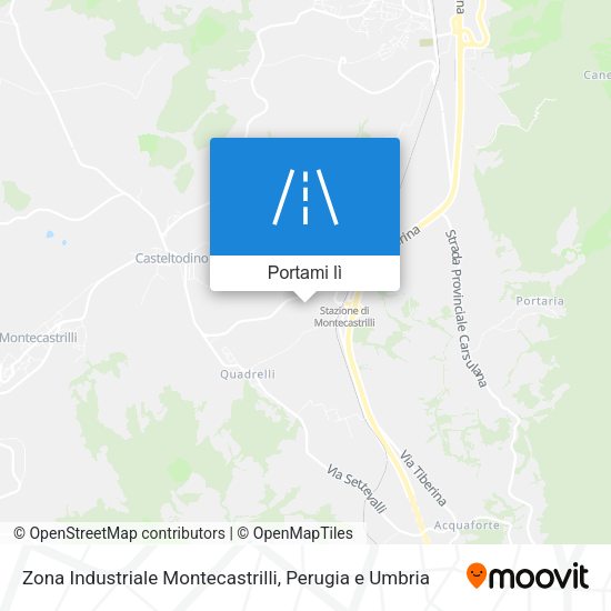 Mappa Zona Industriale Montecastrilli