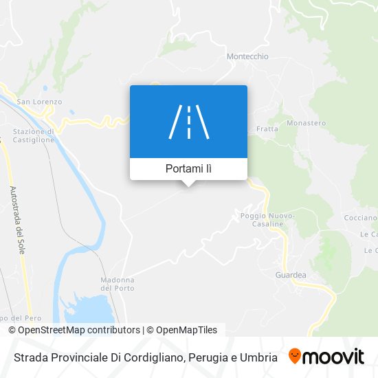 Mappa Strada Provinciale Di Cordigliano