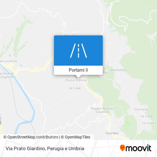 Mappa Via Prato Giardino