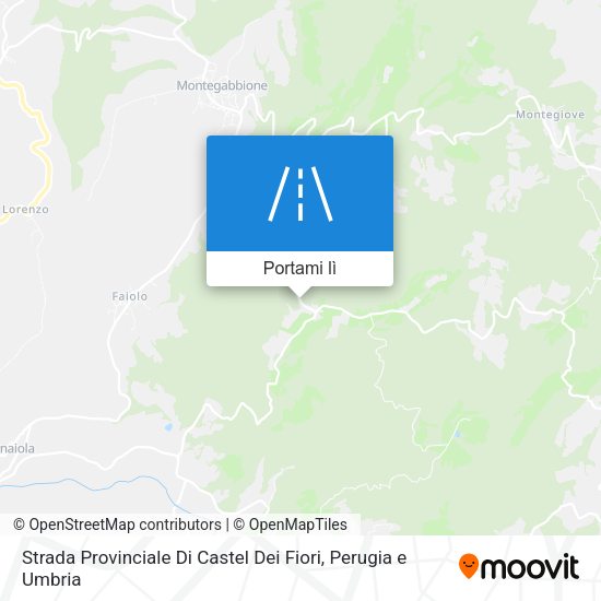 Mappa Strada Provinciale Di Castel Dei Fiori