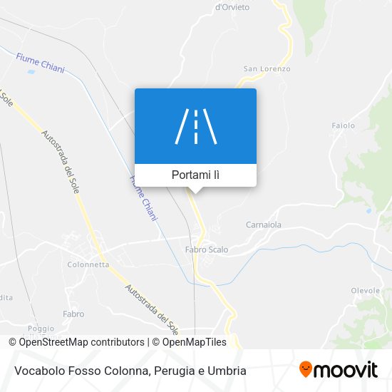 Mappa Vocabolo Fosso Colonna