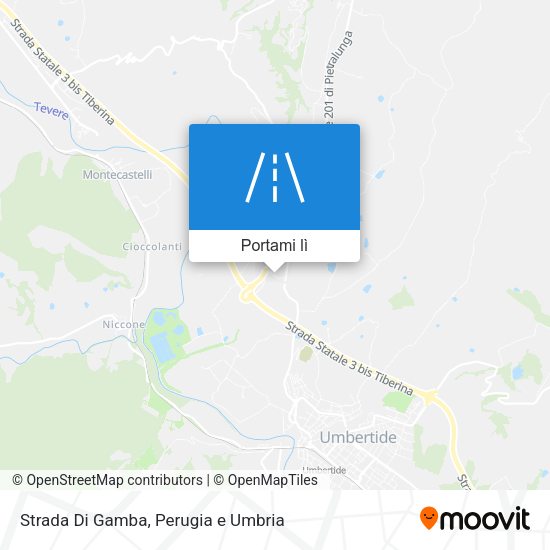 Mappa Strada Di Gamba