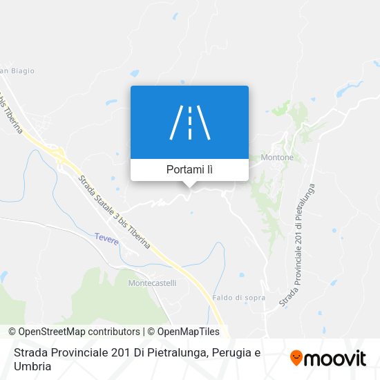 Mappa Strada Provinciale 201 Di Pietralunga