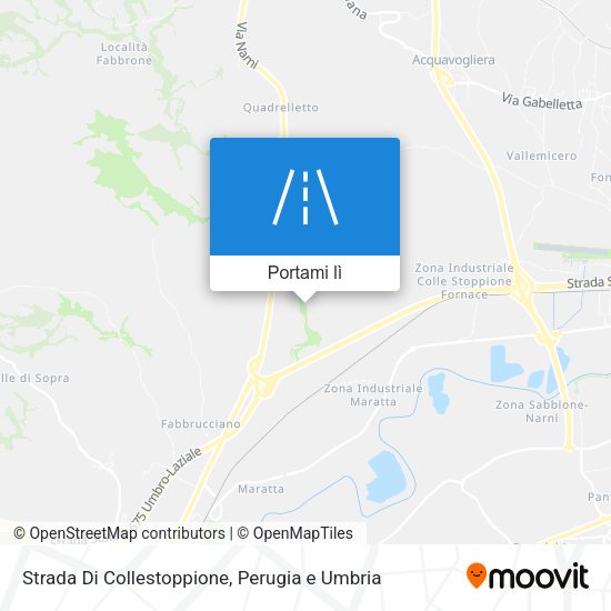 Mappa Strada Di Collestoppione