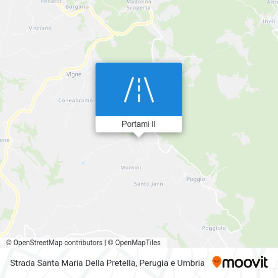 Mappa Strada Santa Maria Della Pretella